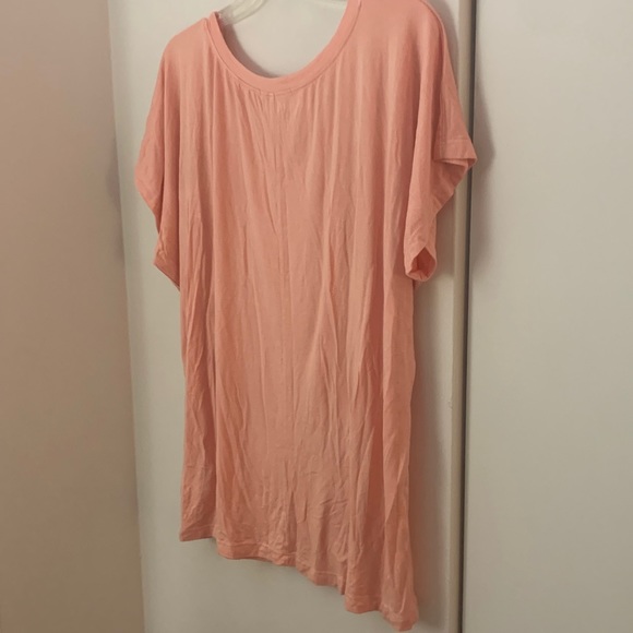 Truly Madly Deeply Peach Round Neck Oversized Tee - Picture 5 of 7